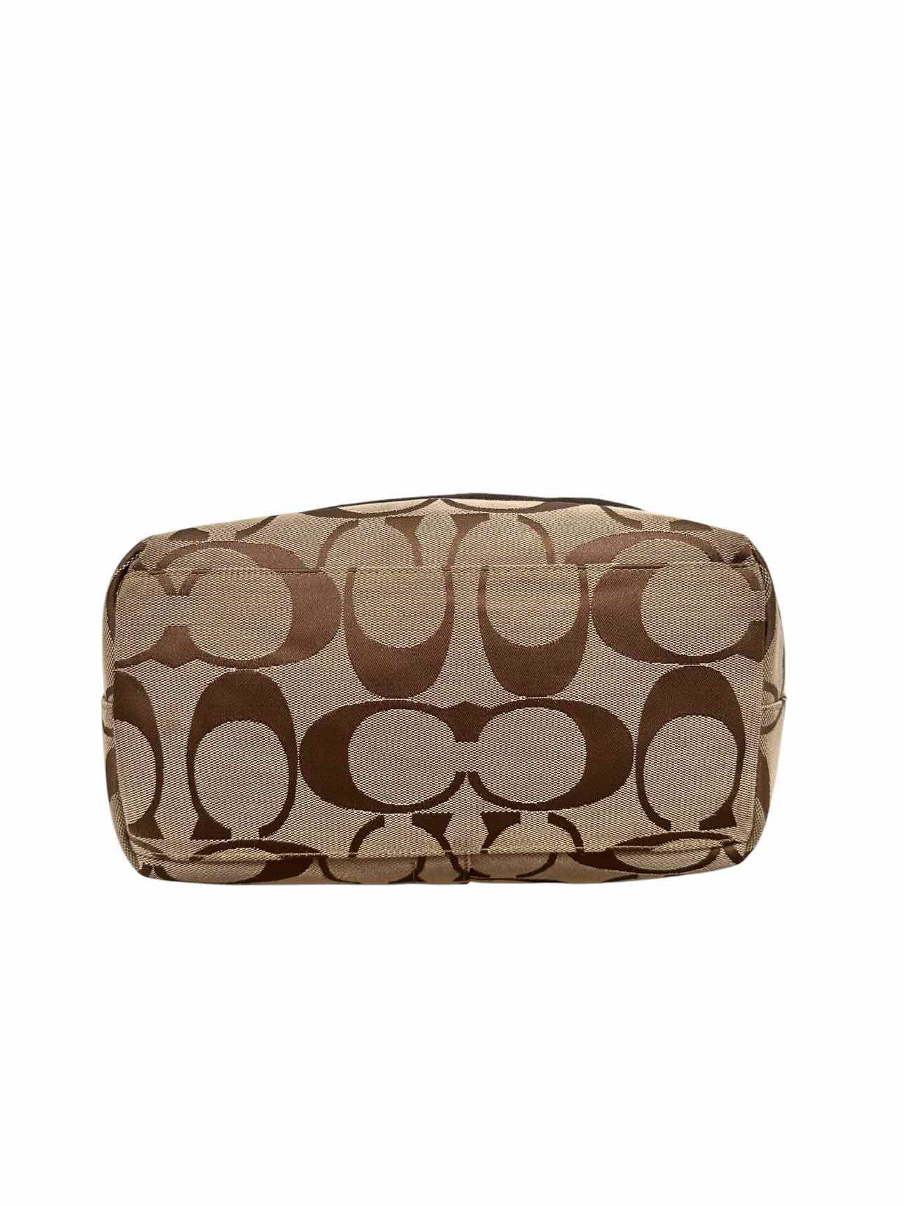 Coach Signature Tote Brown Canvas Tote