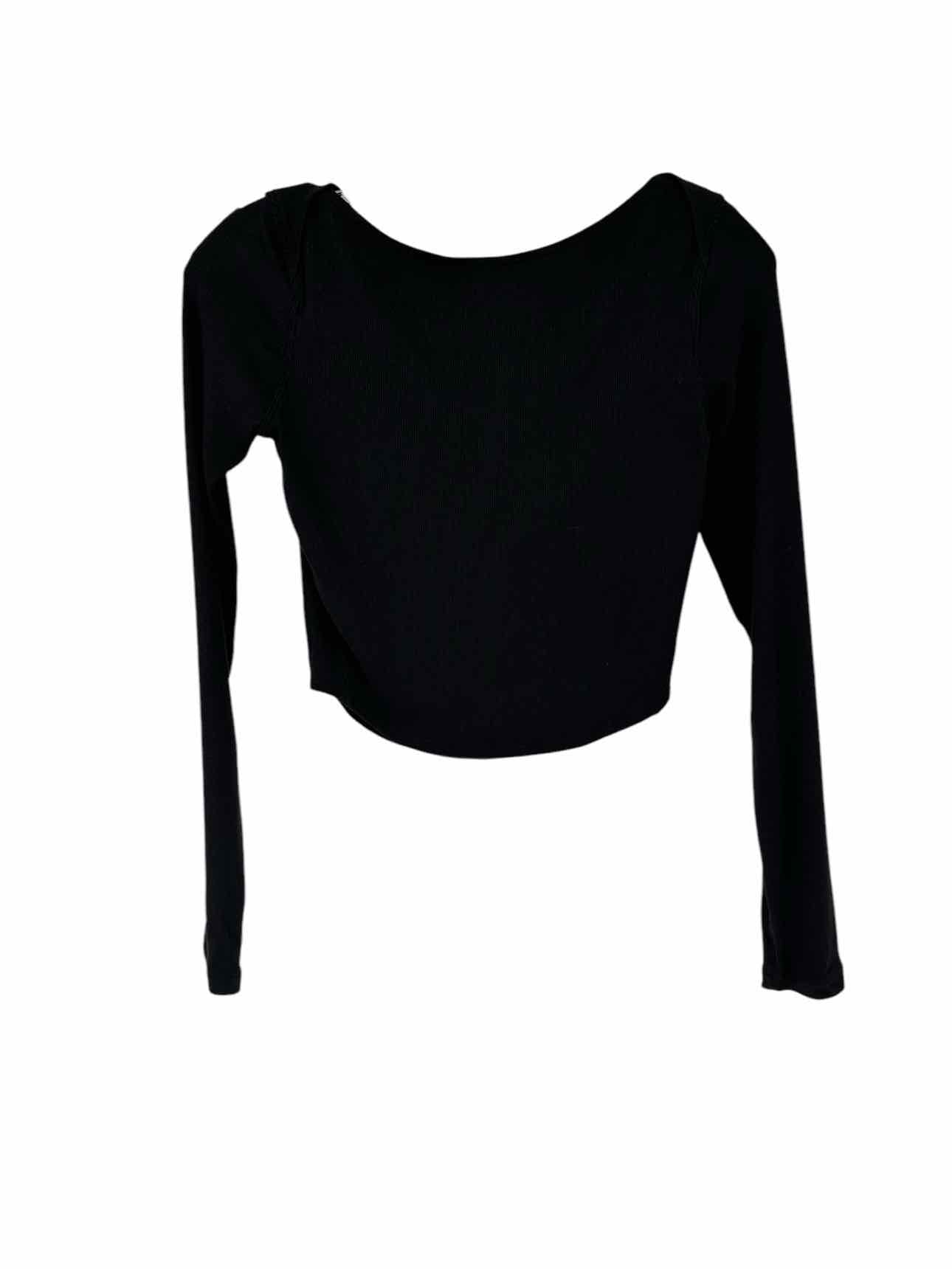 Lululemon Black Twist-back Long Sleeve Yoga Shirt Size 4