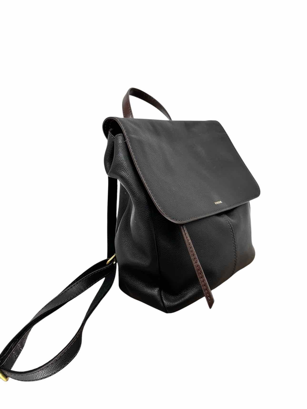 Fossil Claire Backpack Black Leather