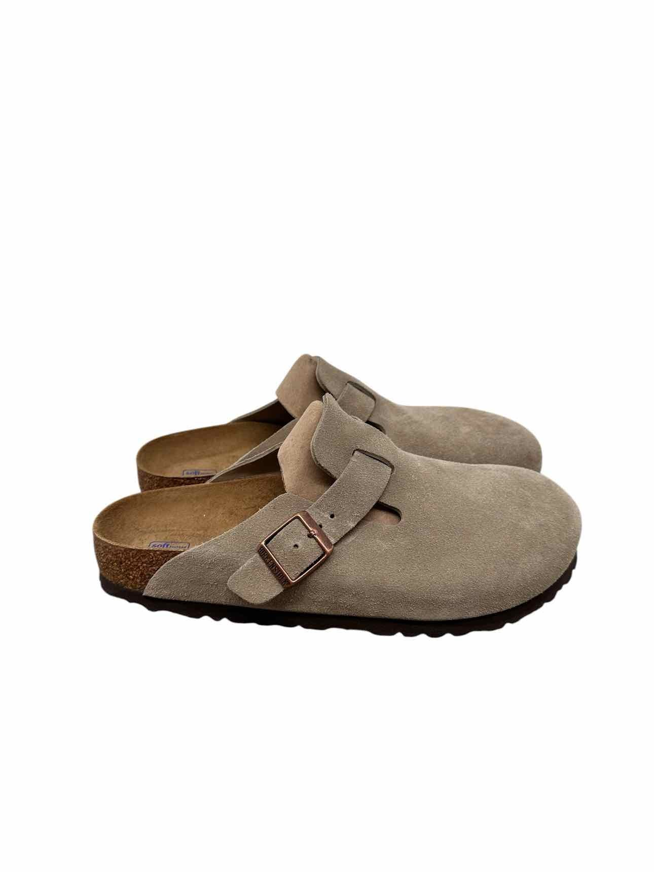 Birkenstock Taupe Boston Clogs Shoe Size 9 **NEW**