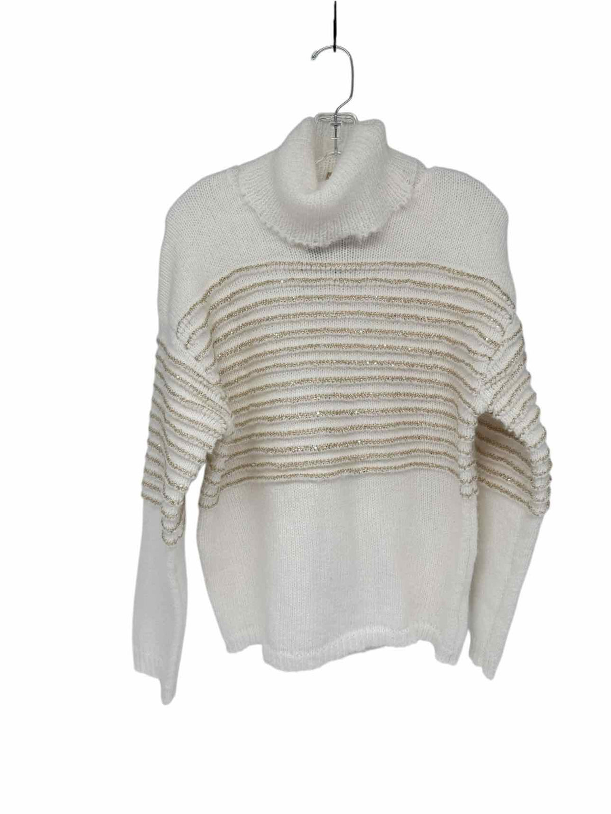 Coco +  Carmen Jocelyn Sequin Stripe Turtleneck Sweater Size S/M **NEW**