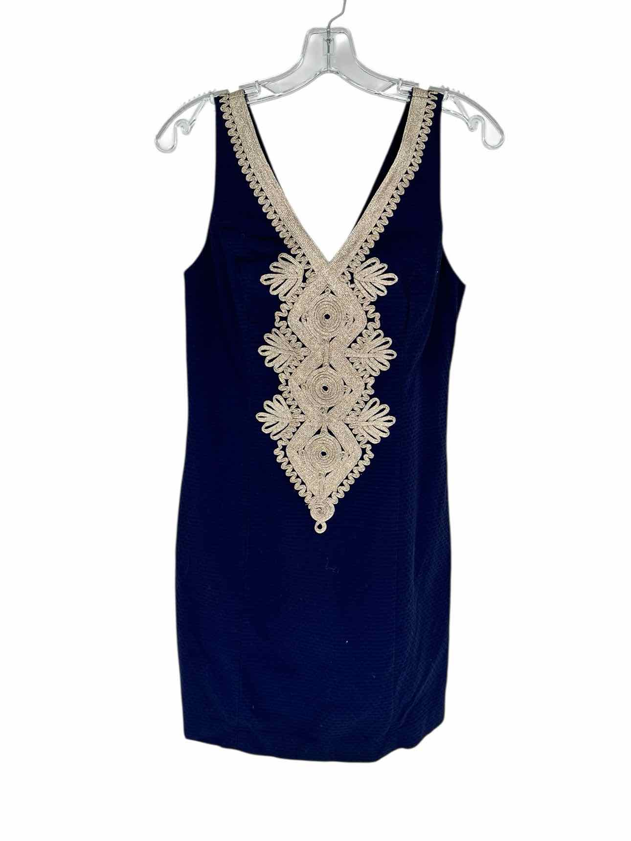 Lilly Pulitzer Junie Shift Dress in True Navy Size 2
