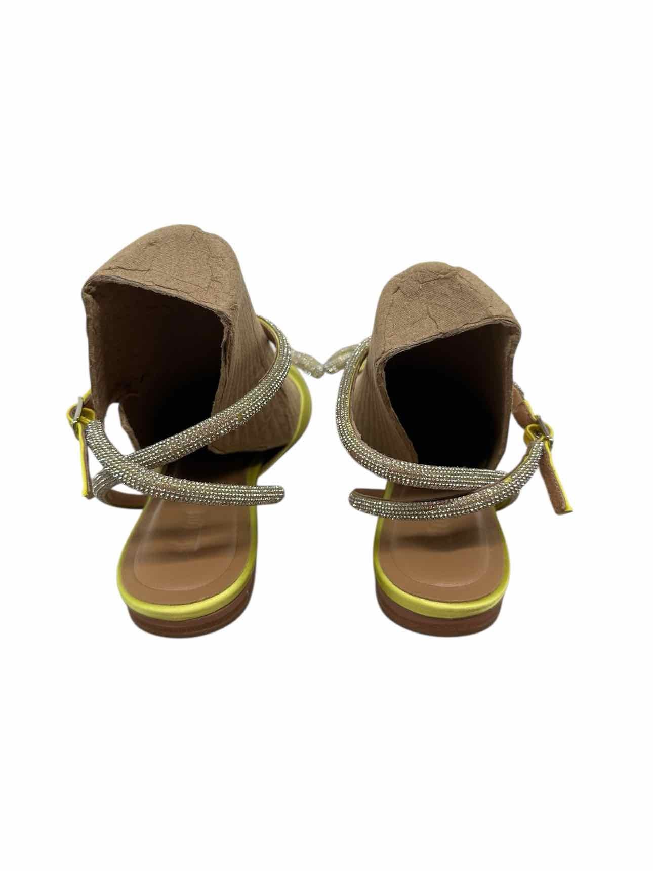 Anthropologie Bibi Lou Yellow Flats Shoe Size 7.5