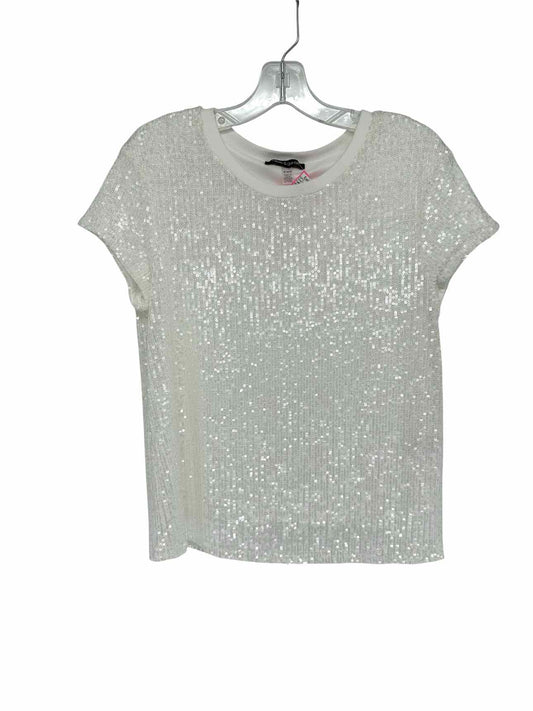 Cable & Gauge White Size M Short Sleeve Top