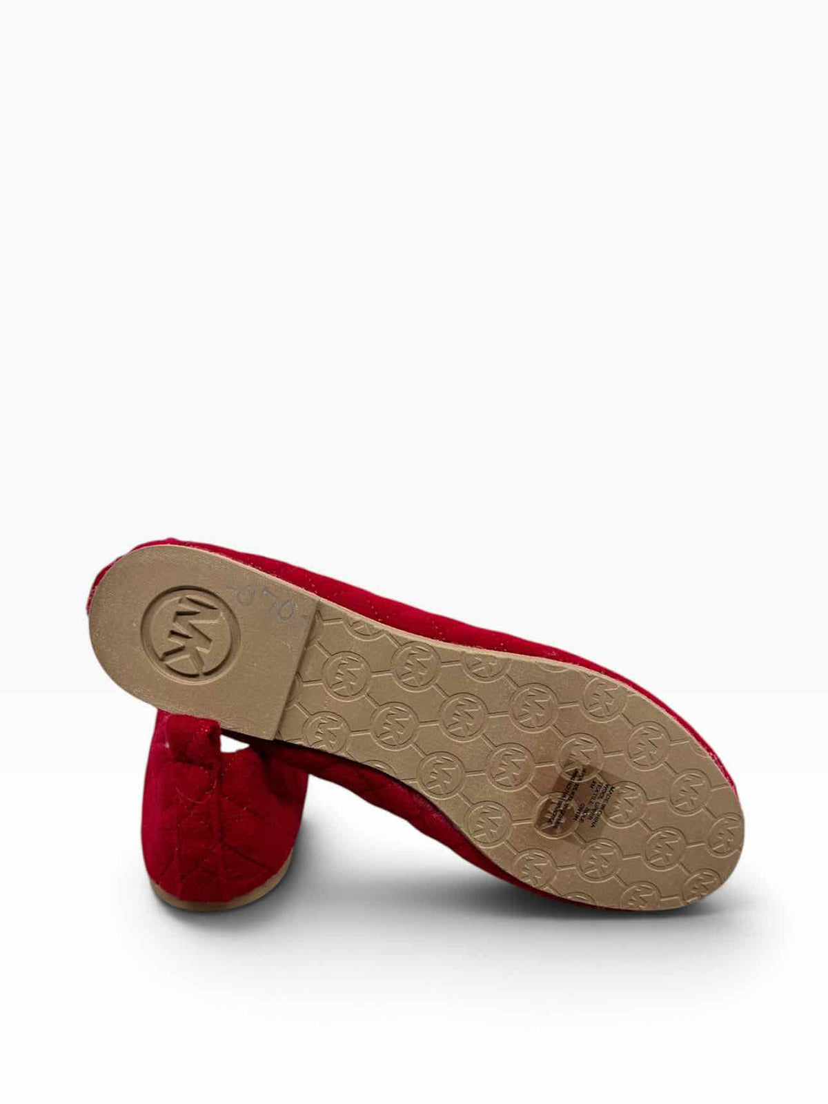 Michael Kors Wool & Cashmere Fleece Lined Flats Red Shoe Size 9  **NEW**