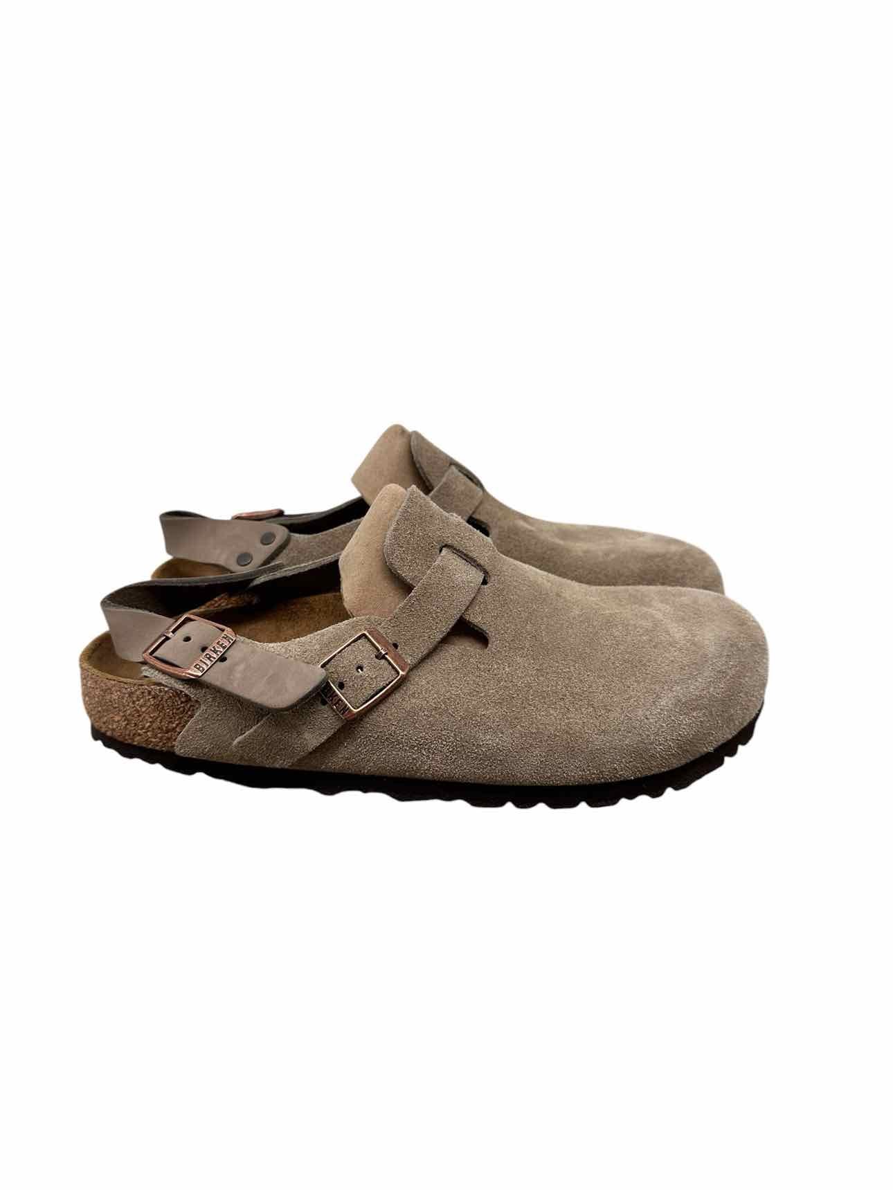 Birkenstock Taupe Tokio Clogs Shoe Size 9 **NEW**