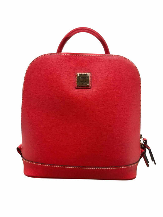 Dooney & Bourke Zip Pod Backpack Red Leather