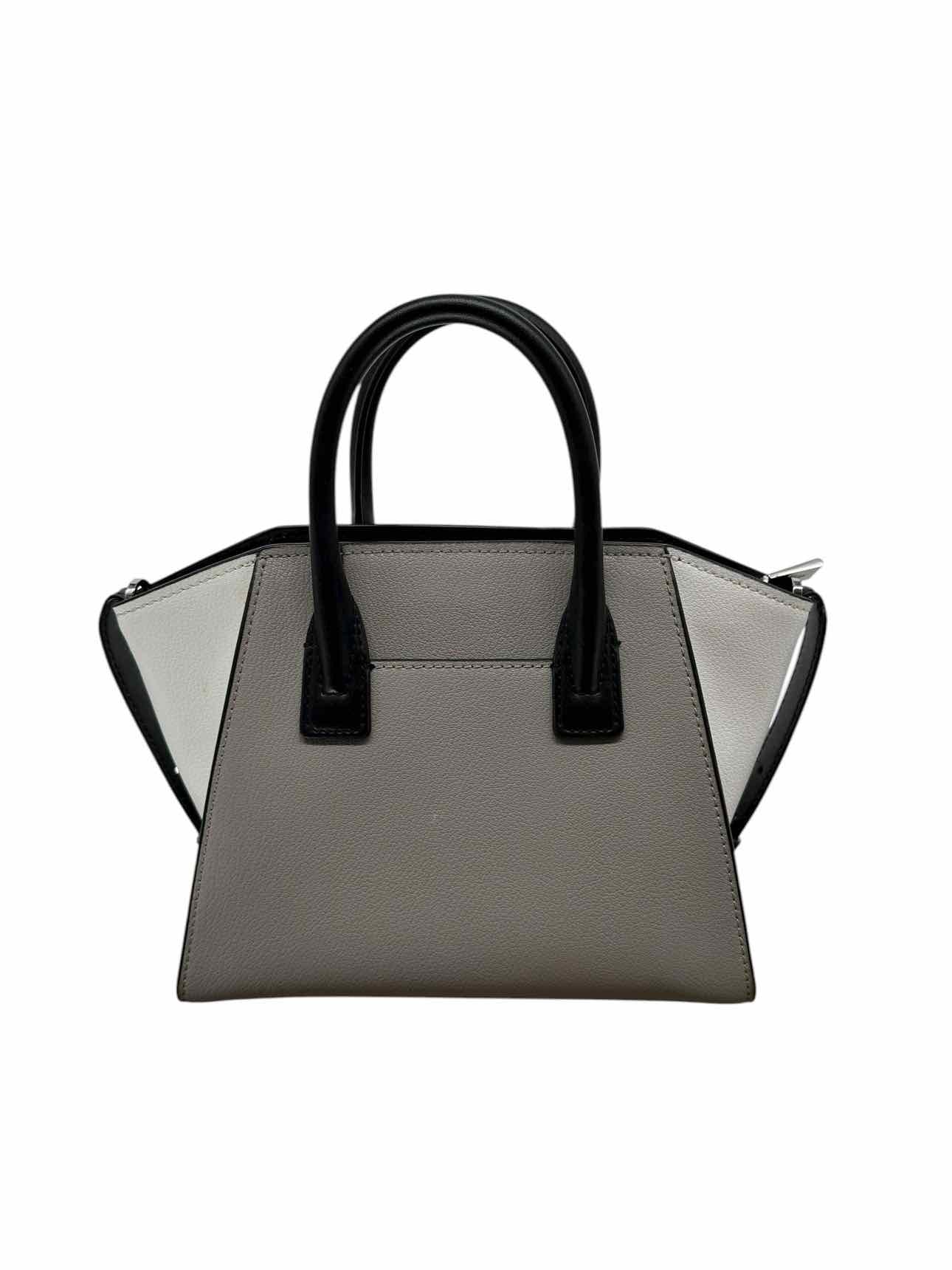 Michael Kors Avril Gray Leather Satchel