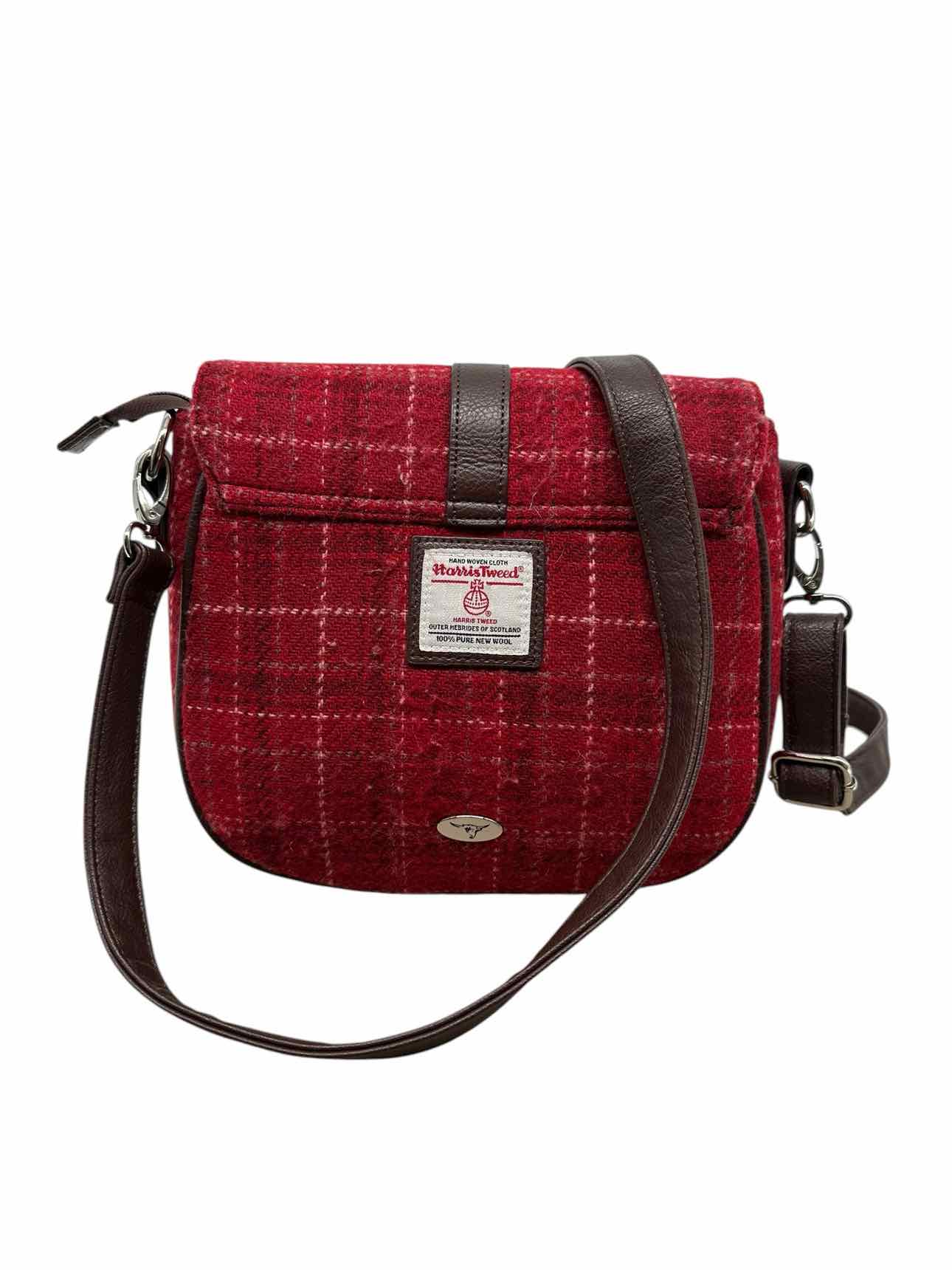 Glen Appin Harris Tweed Beauly Red Wool Crossbody