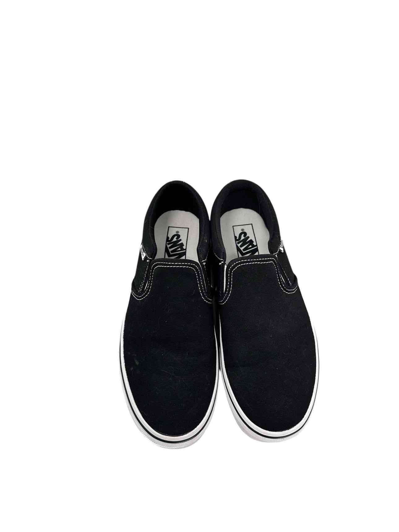 Vans Black Shoe Size 7.5 Slip Ons