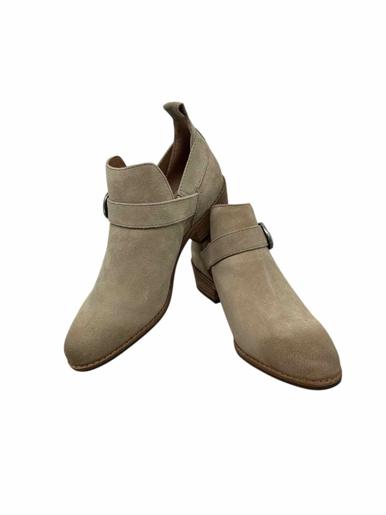 Frye Mia Cut Out Bootie Beige Shoe Size 8