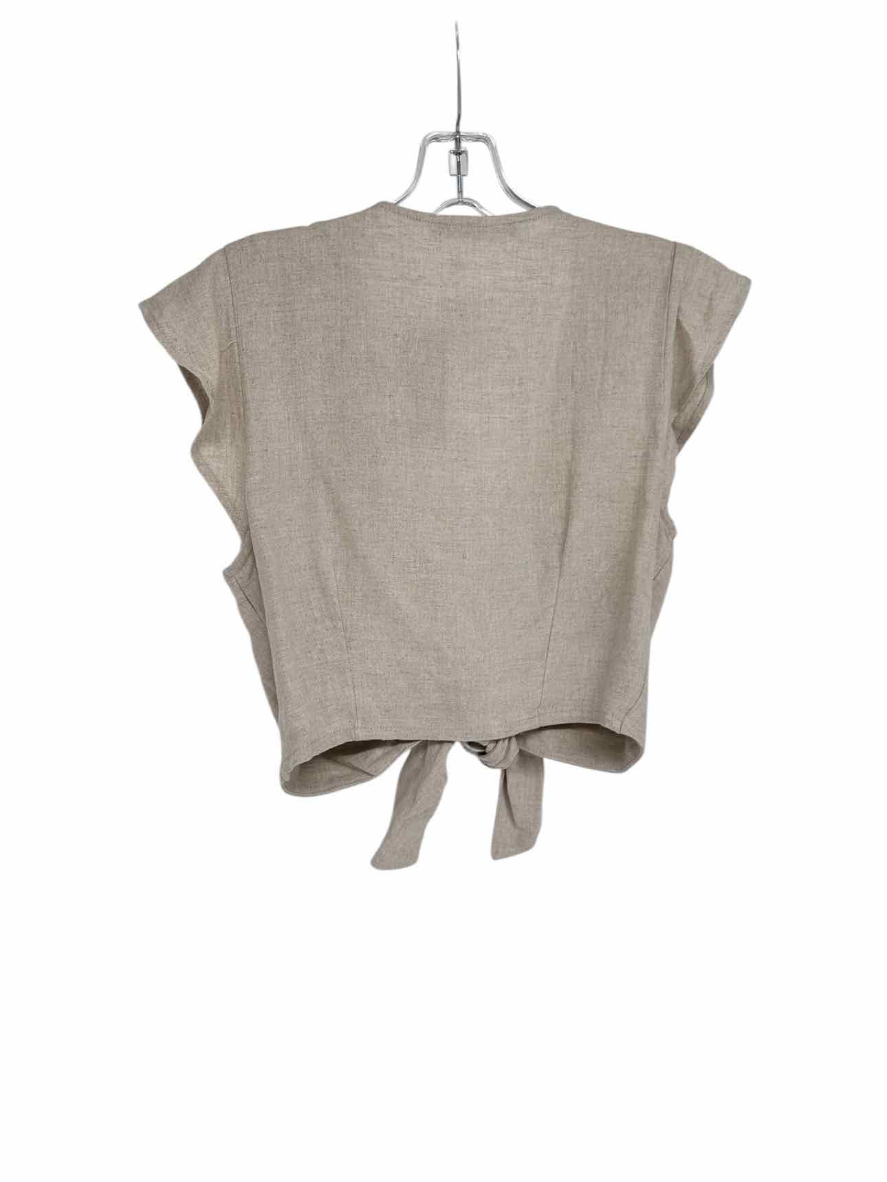 Abercrombie & Fitch Beige Cap Sleeve Size S **NEW**