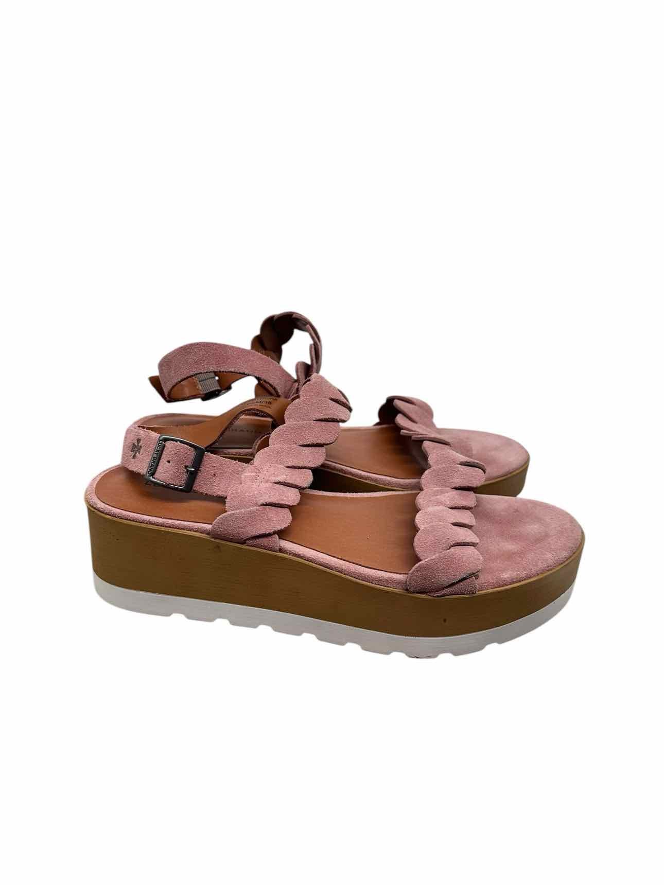 Lucky Brand Vellenora Platform Pink Sandals Shoe Size 7.5