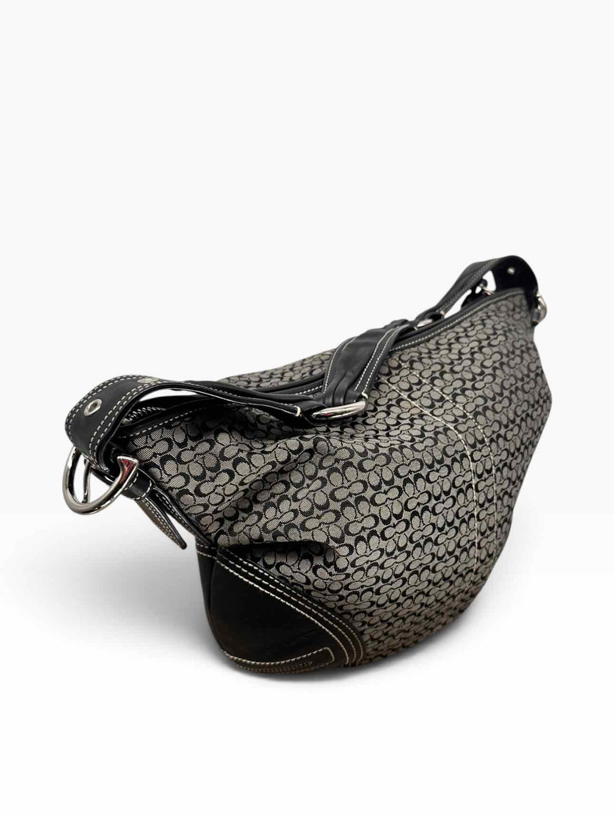 Coach Vintage Soho Signature C Black Canvas Hobo