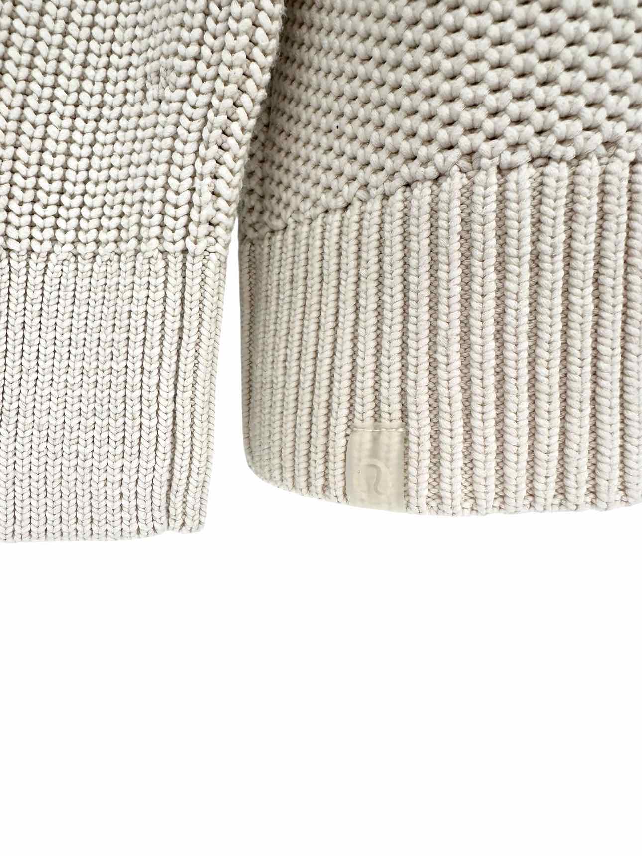 Lululemon Honeycomb Crewneck Sweater Off-White Size S