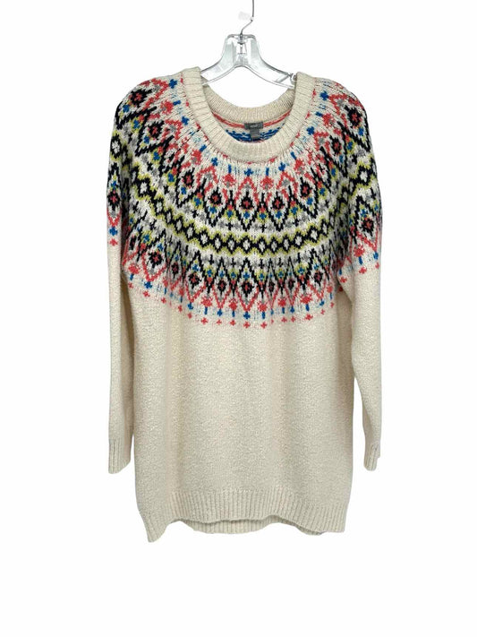 Aerie Off-White Faire Isle Sweater Size L