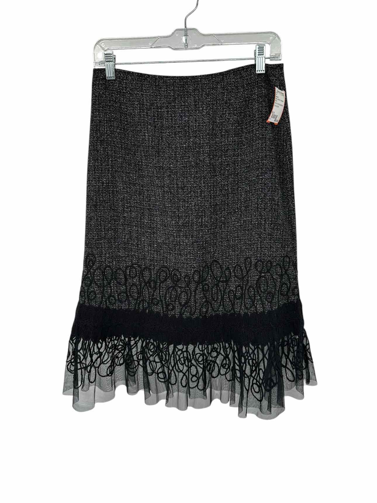 Spanner Black Midi Skirt Size 4