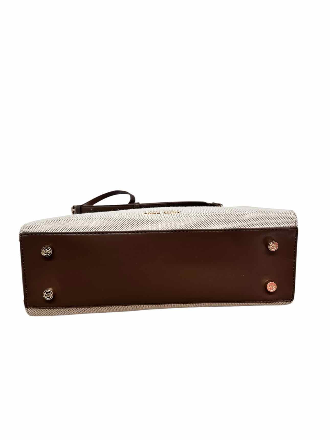 Anne Klein Brown Faux Leather Satchel
