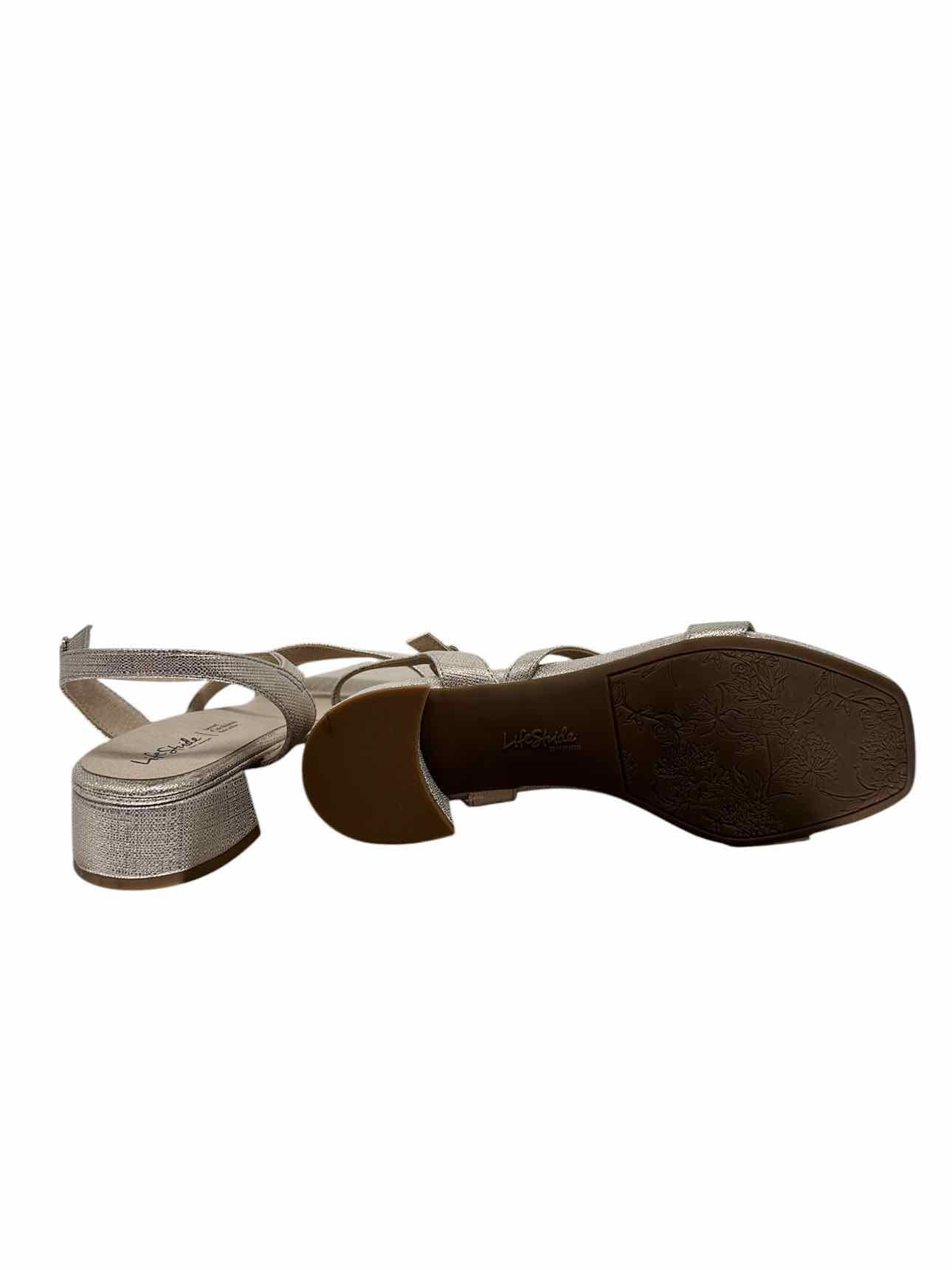Life Stride Gold Julep Sandals Shoe Size 8.5