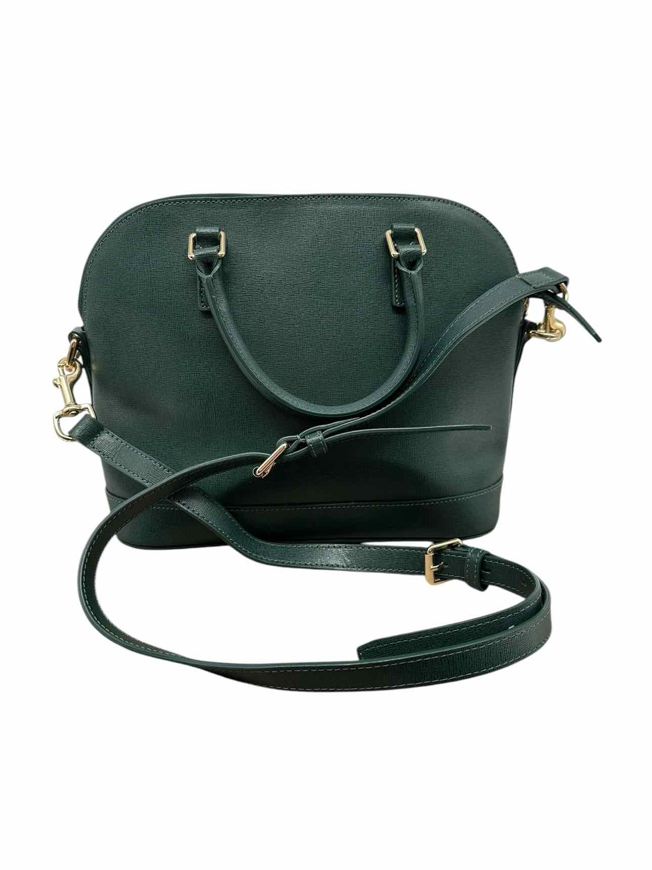 Dooney & Bourke Green Zip Zip Satchel -  Leather