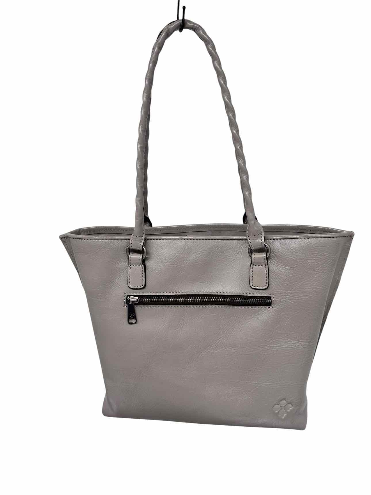 Patricia Nash Adeline Tote Gray Leather Tote
