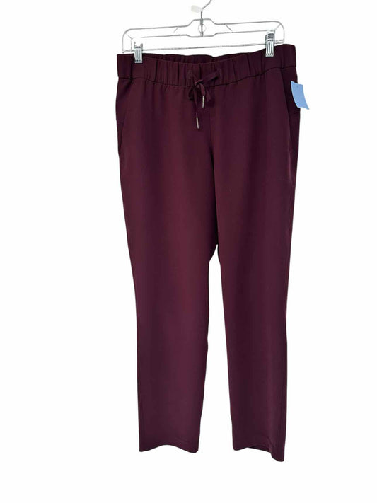 Lululemon On the Fly 7/8 Pant Maroon Size 8