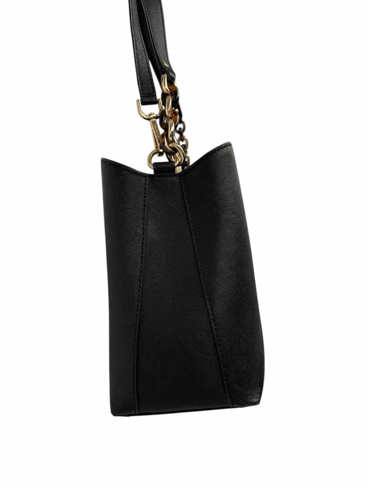 Michael Kors Sofia Black Leather Satchel