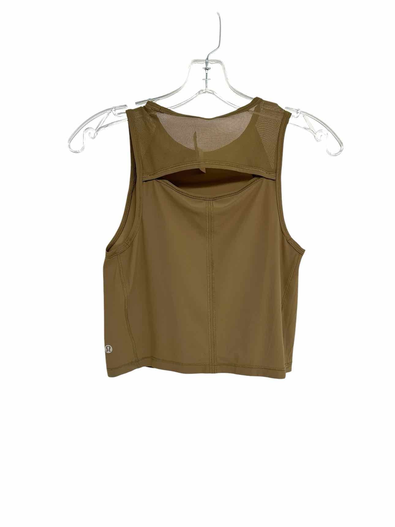 Lululemon Brown Sculpt Tank Top Cropped Size 4