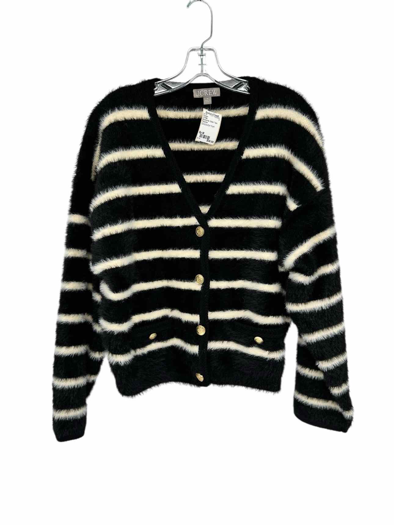 J. Crew Black/White Size M Cardigan