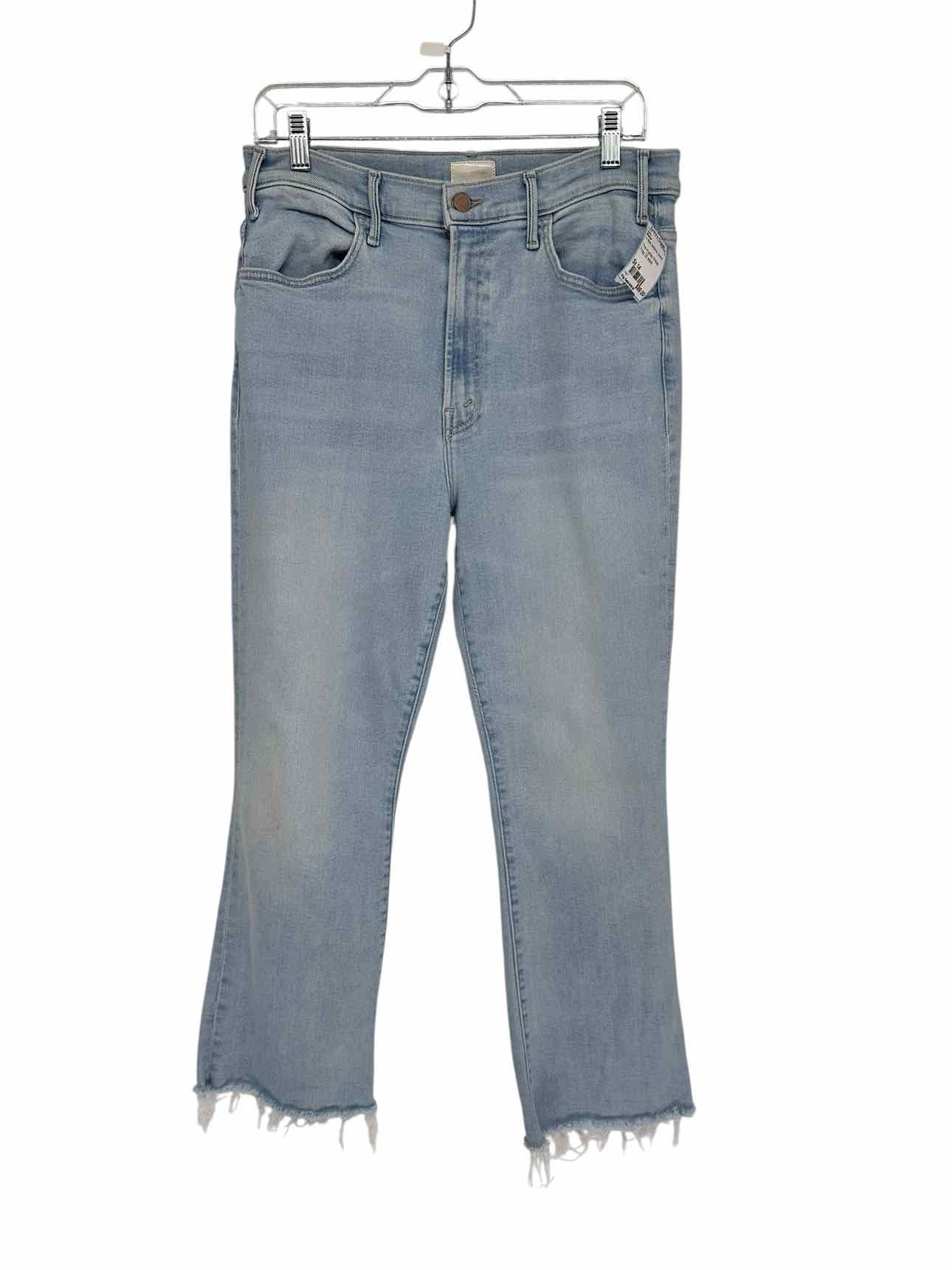 Mother The Hustler Ankle Fray Lt. Blue Jeans Size 14