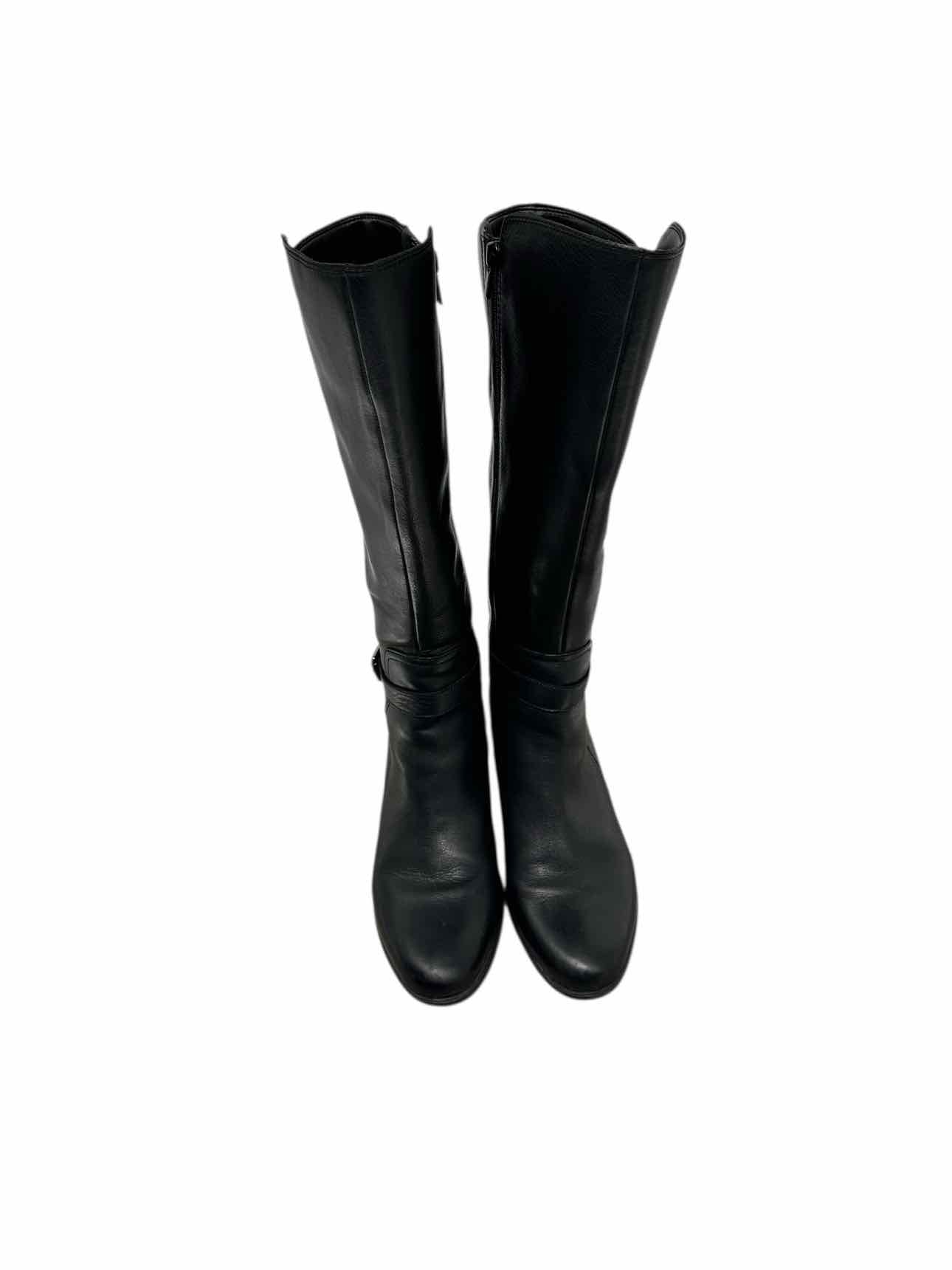Naturalizers Demetria Wide Leg Black Boots Shoe Size 9.5