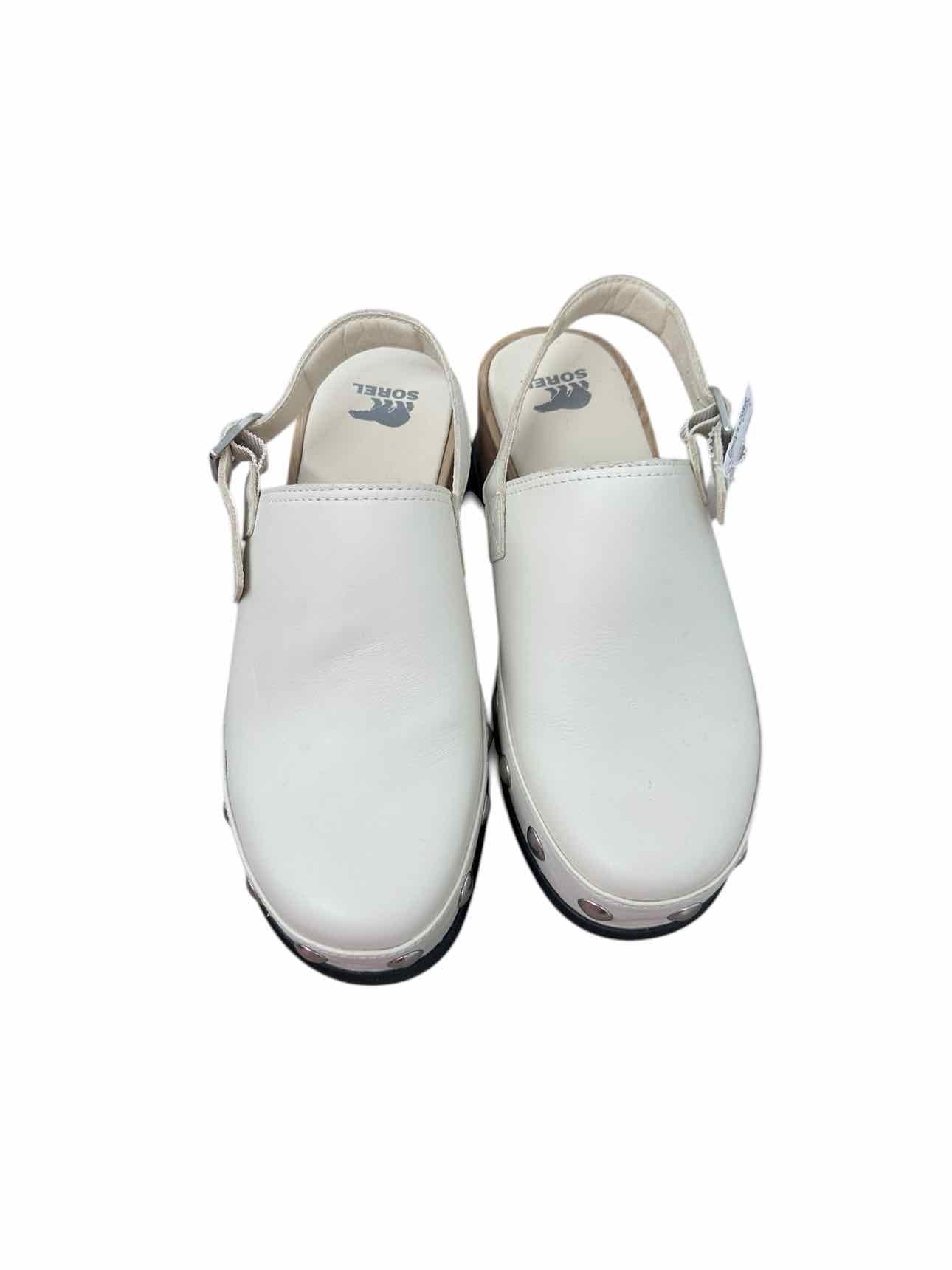 Sorel Roan 'N Clog RVT in Chalk Off-White Shoe Size 9.5 **NEW**