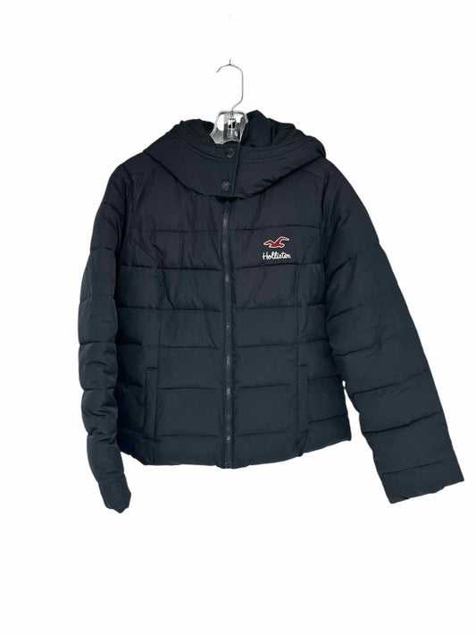 Hollister Navy Puffer Jacket Size L