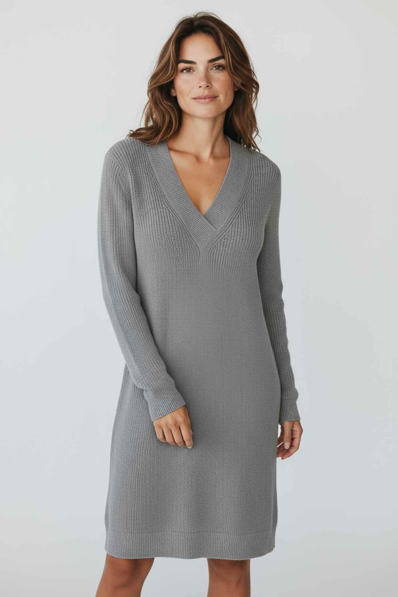 GAP Gray Long Sleeve Sweater Dress Size M