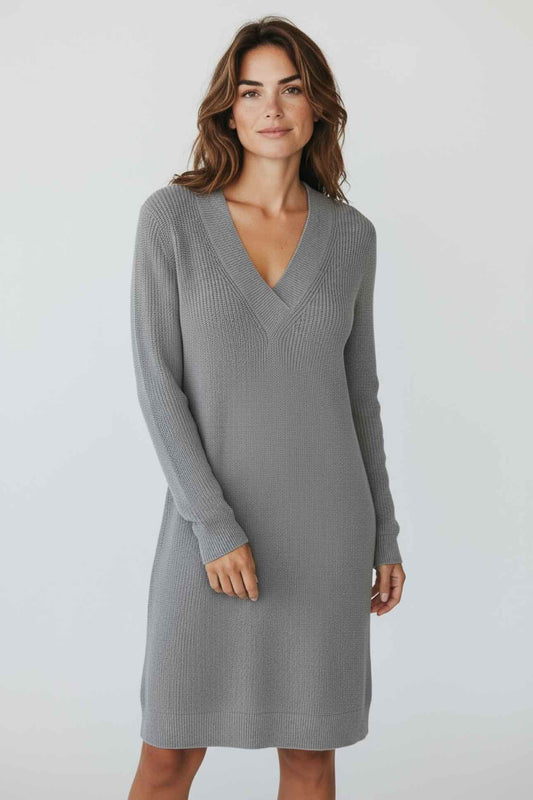 GAP Gray Long Sleeve Sweater Dress Size M