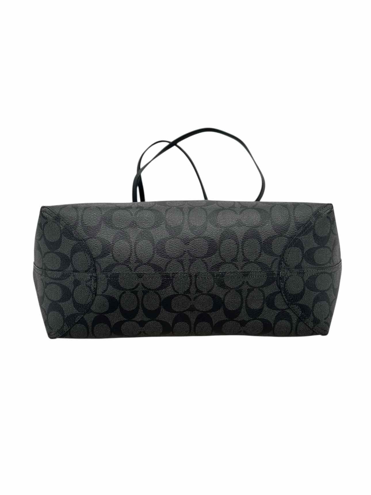 Coach City Tote Black Coated Canvas Tote