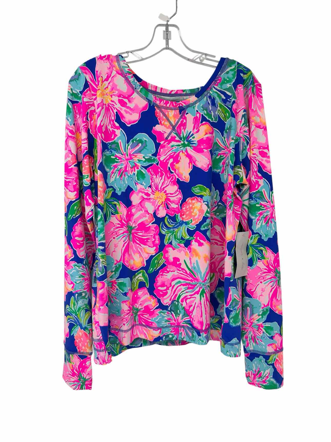 Lilly Pulitzer Renay Sunguard Luxletic Top in Jungle Utopia Size XL **NEW**