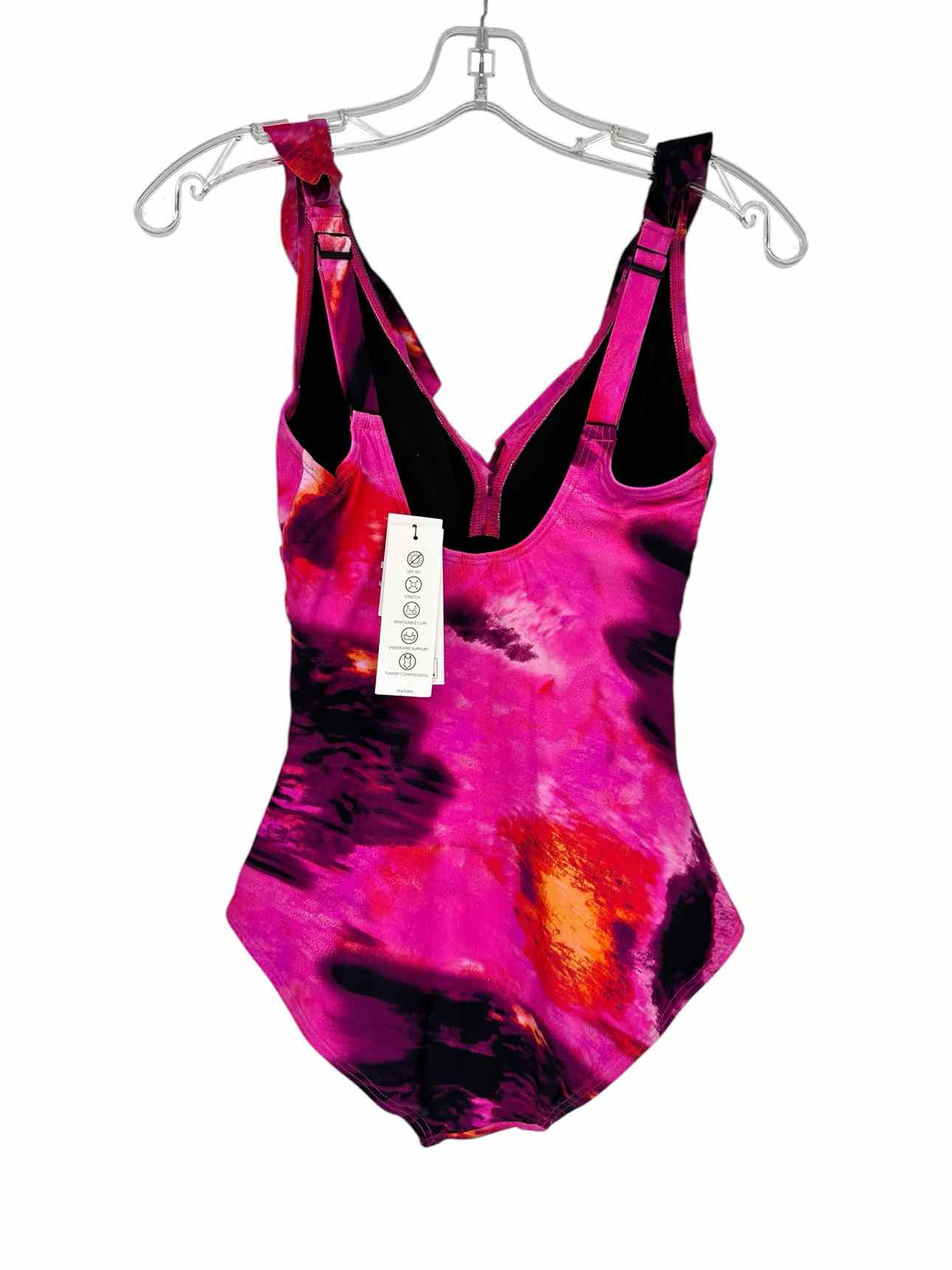 DKNY Fuschia 1 Pc Swimsuit Size S **NEW**