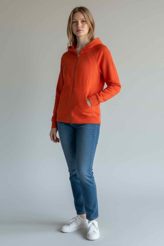 Lululemon Scuba Full Zip Orange Size 12
