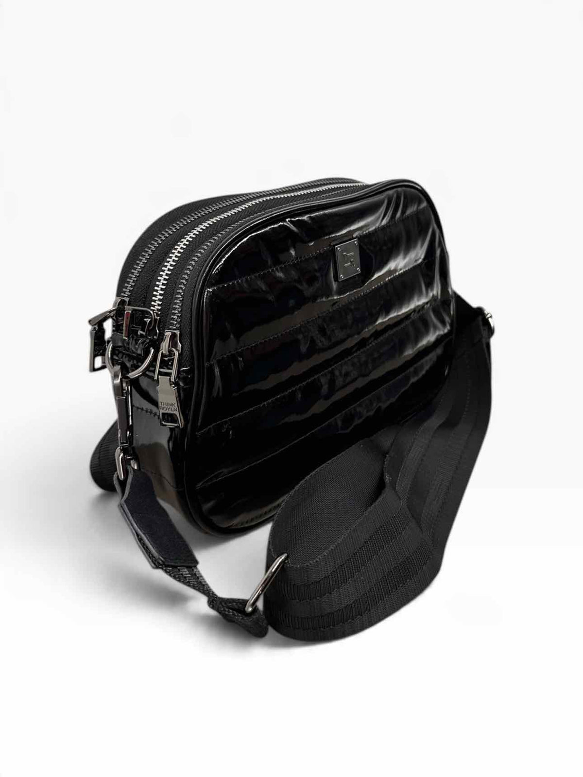Think Roylin Black Faux Leather Stargazer Crossbody
