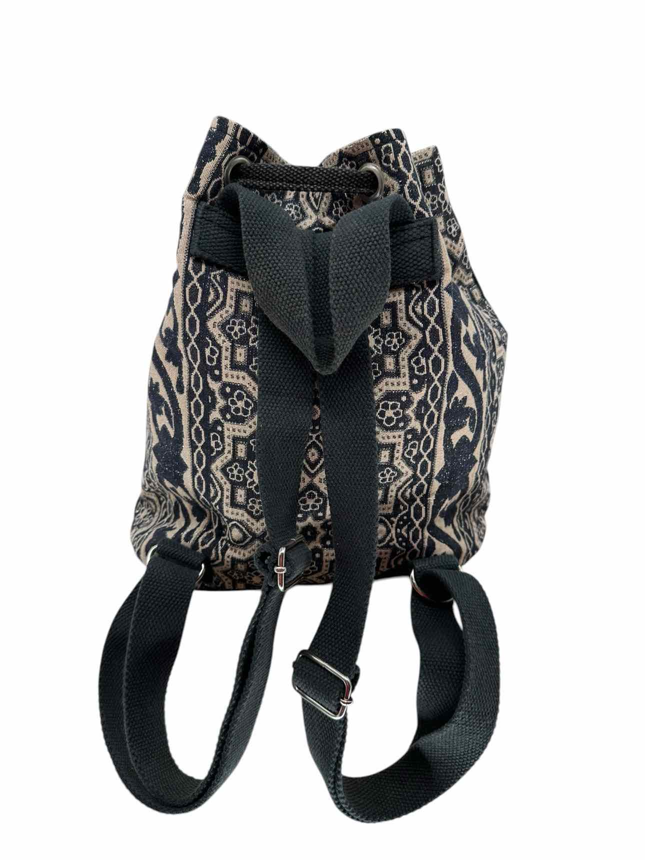 America and Beyond Black Canvas Backpack