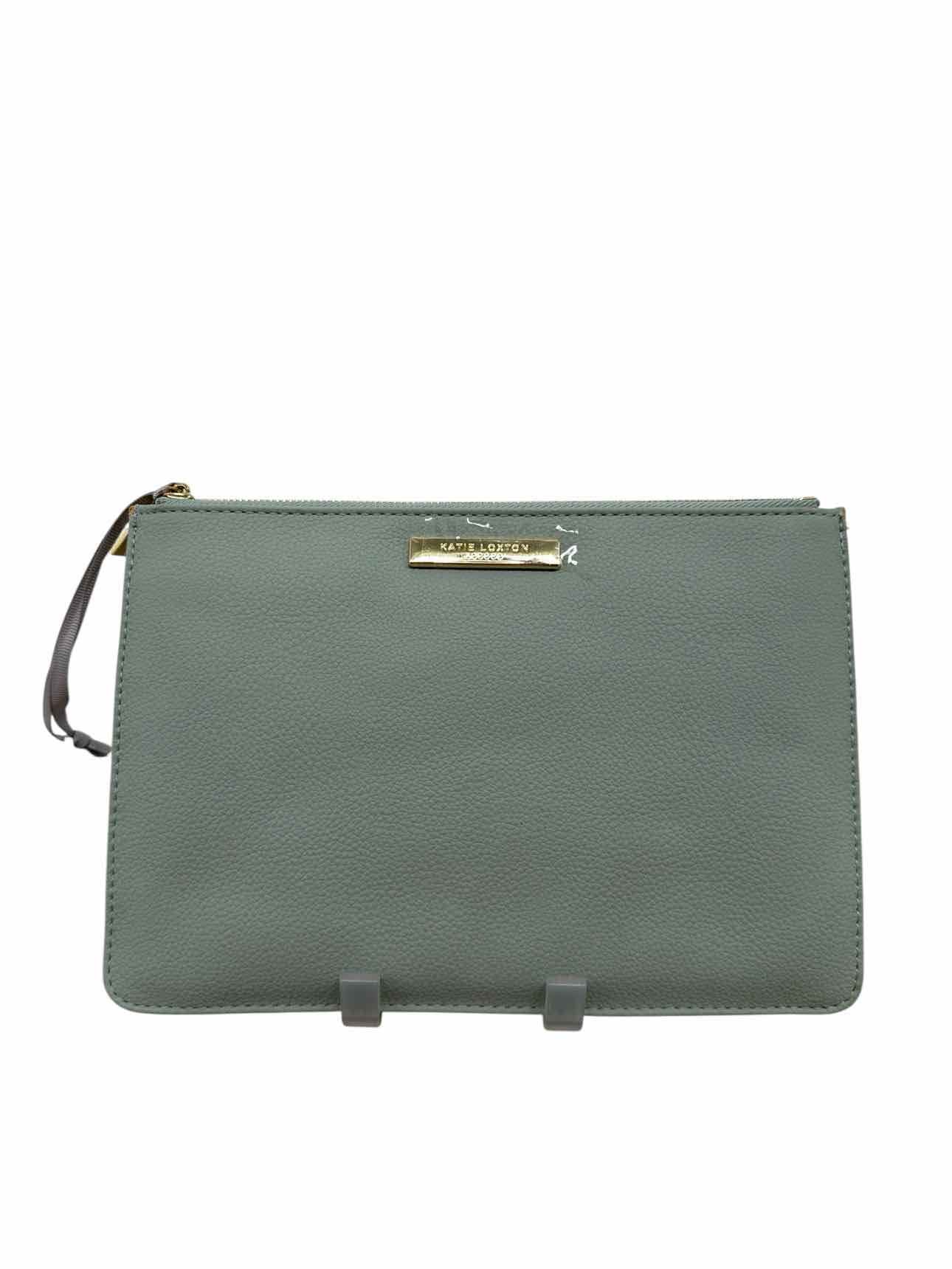 Katie Loxton Lt. Green Faux Leather Handheld **NEW**