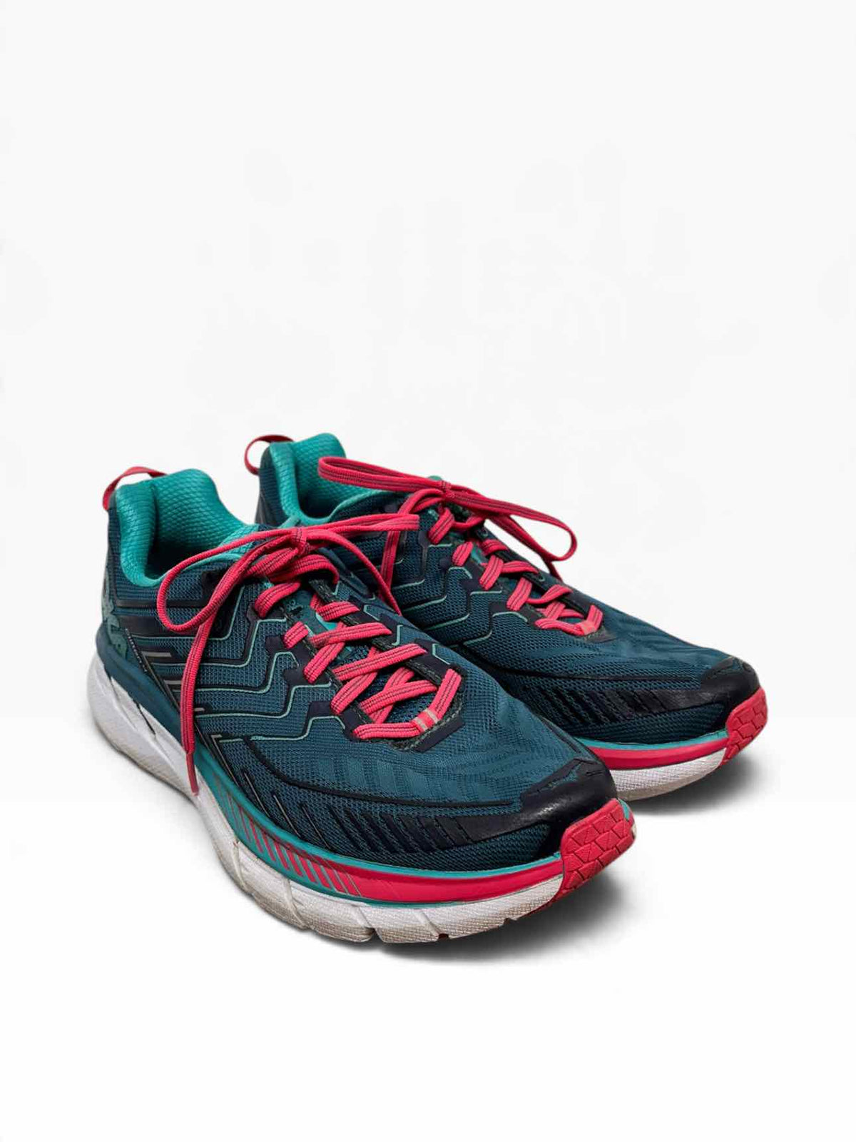 Hoka One One Clifton 4 Teal Sneakers Shoe Size 8D