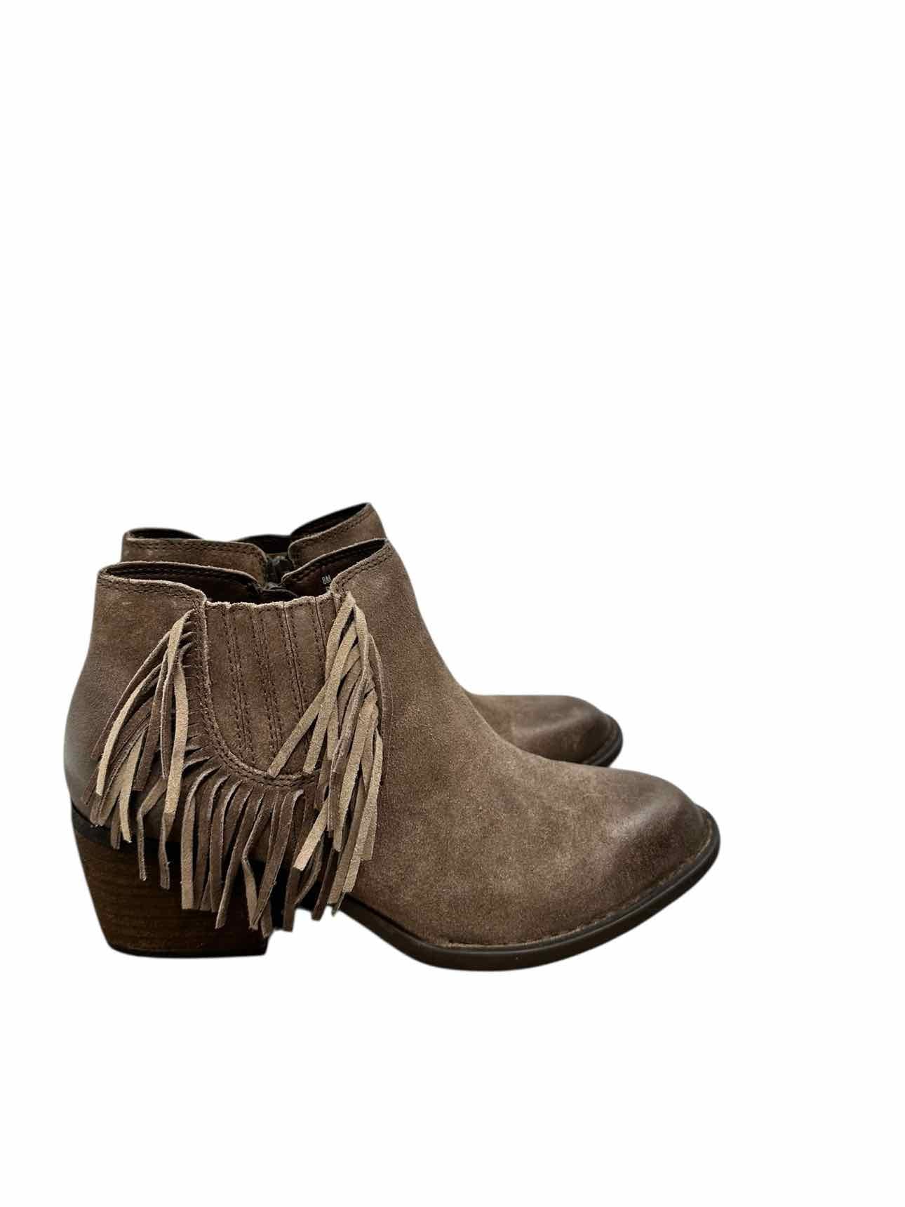 Born Danni Fringe Taupe Bootie Shoe Size 8 **NEW**