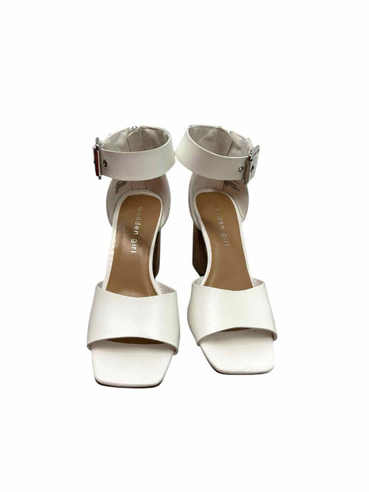 Madden Girl White Revaell Sandals Shoe Size 6.5