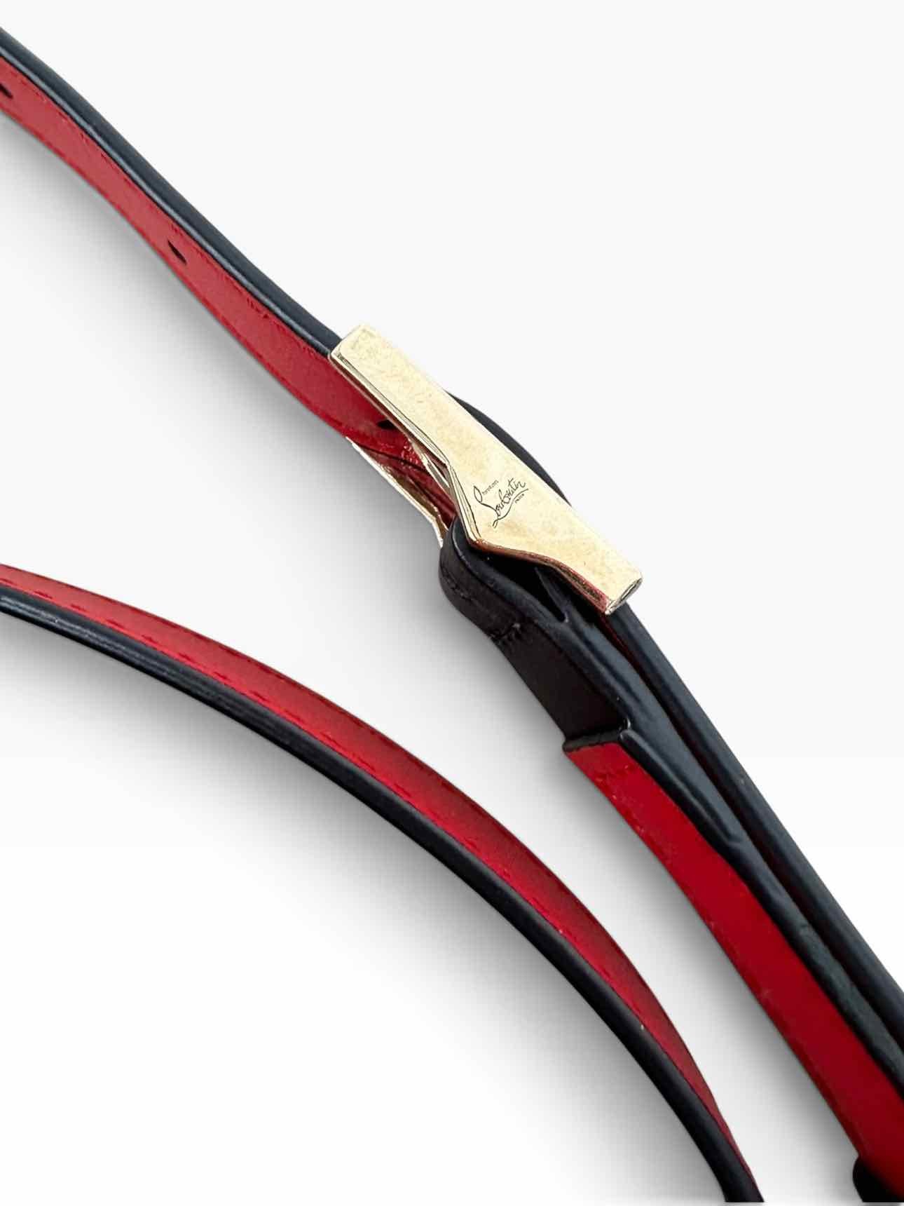 Christian Louboutin Loubi54 Black Leather Crossbody