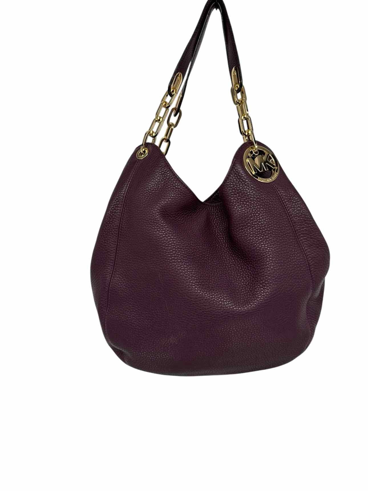 Michael Kors Plum Leather Shoulder Bag