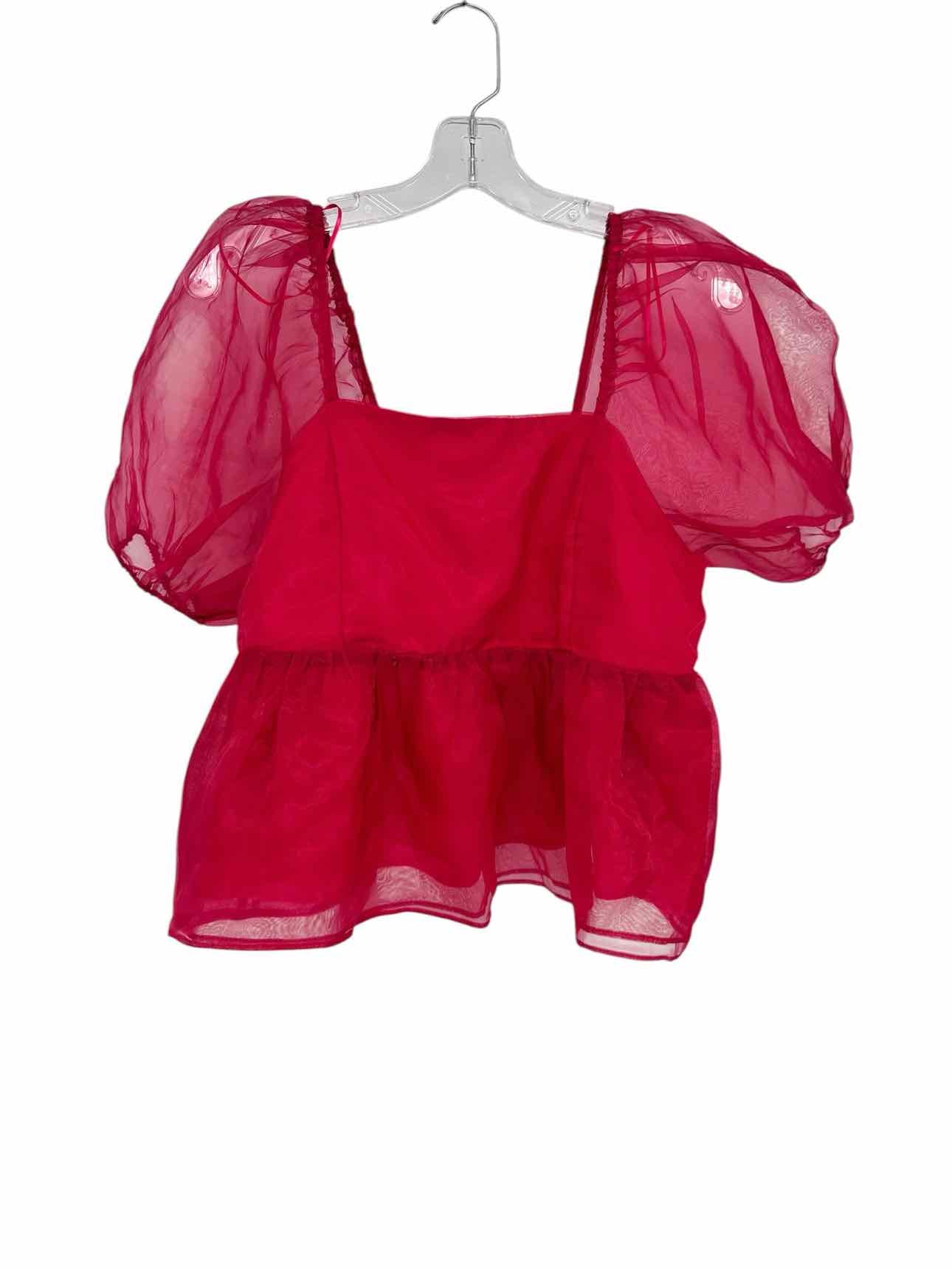 English Factory Red Size M Short Sleeve Top **NEW**