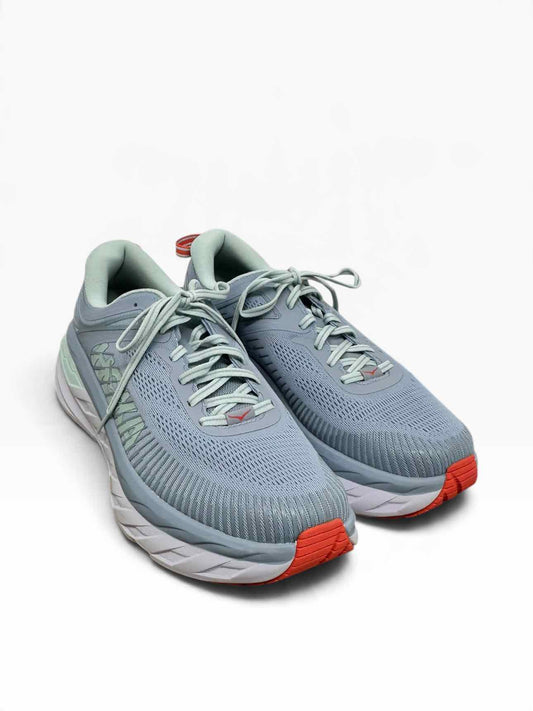 Hoka One One Bondi 7 Wide Width Blue Shoe Size 10.5D **NEW**