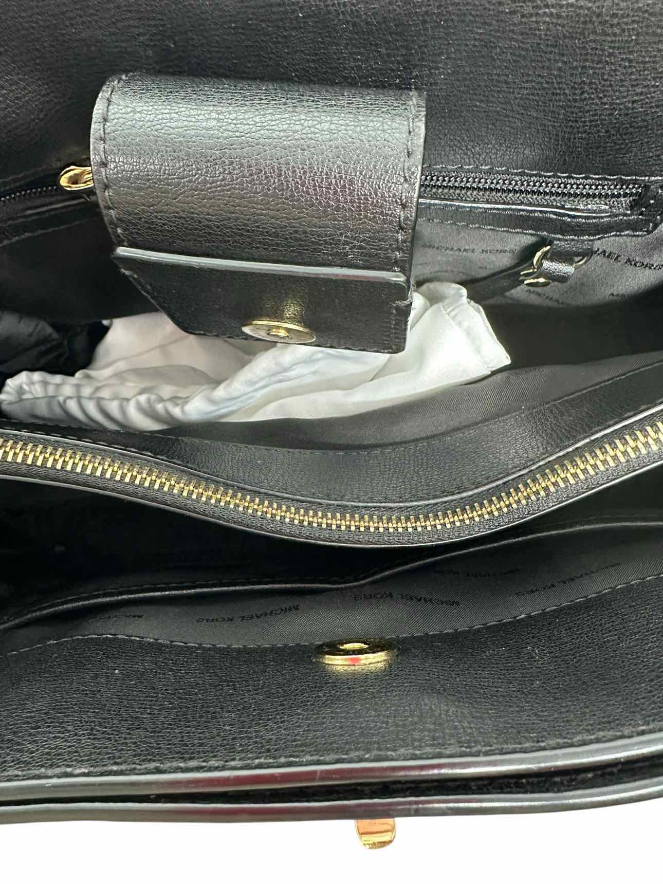 Michael Kors Black Leather Satchel